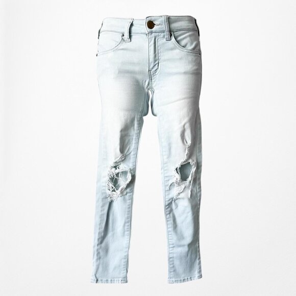 American Eagle Outfitters Mid Rise Ripped Knee Distressed Jegging Jeans Size XS - Picture 3 of 8